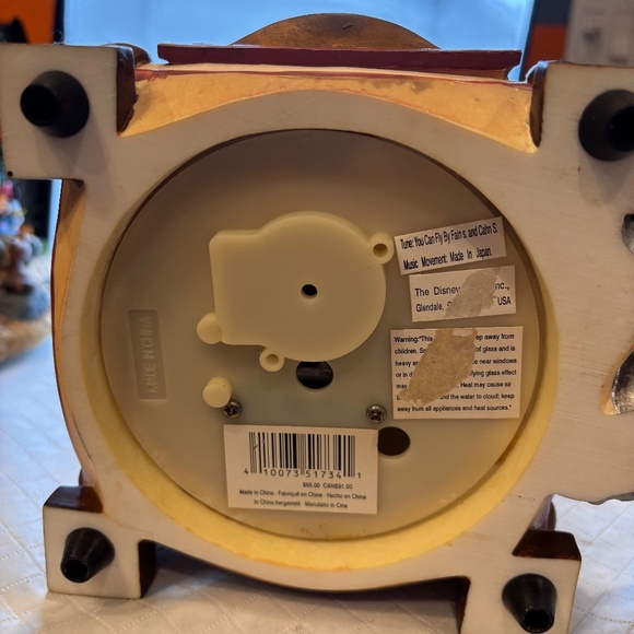 Disney Tinker Bell Treasure Jewelry Box Musical Water Snow Globe You Can Fly - Picture 10 of 13